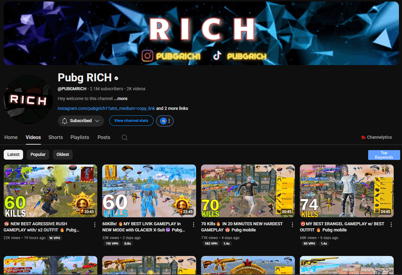 PUBG Rich