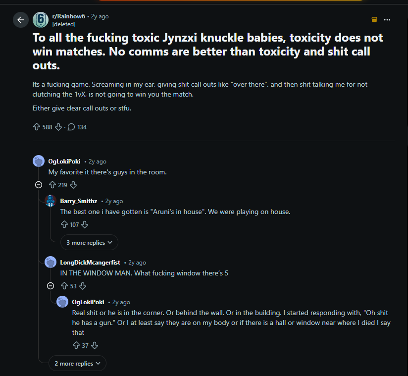 Accusation of Toxicity