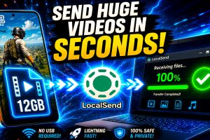 How to Transfer HUGE Gameplay Videos from Your Phone to PC in Seconds! (FREE App)